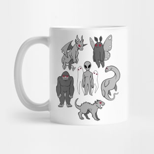 Creepy but cute cryptids Mug